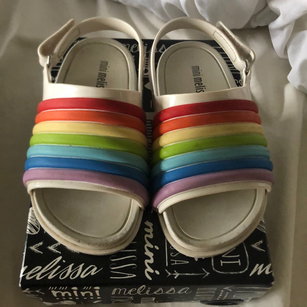 Slightly used Mini Melissa size 8. special edition